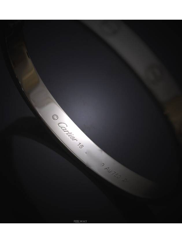 Daejeon Used Luxury Goods Love Bracelet Classic Model 18K White Gold No 16 - CARTIER - BALAAN 7