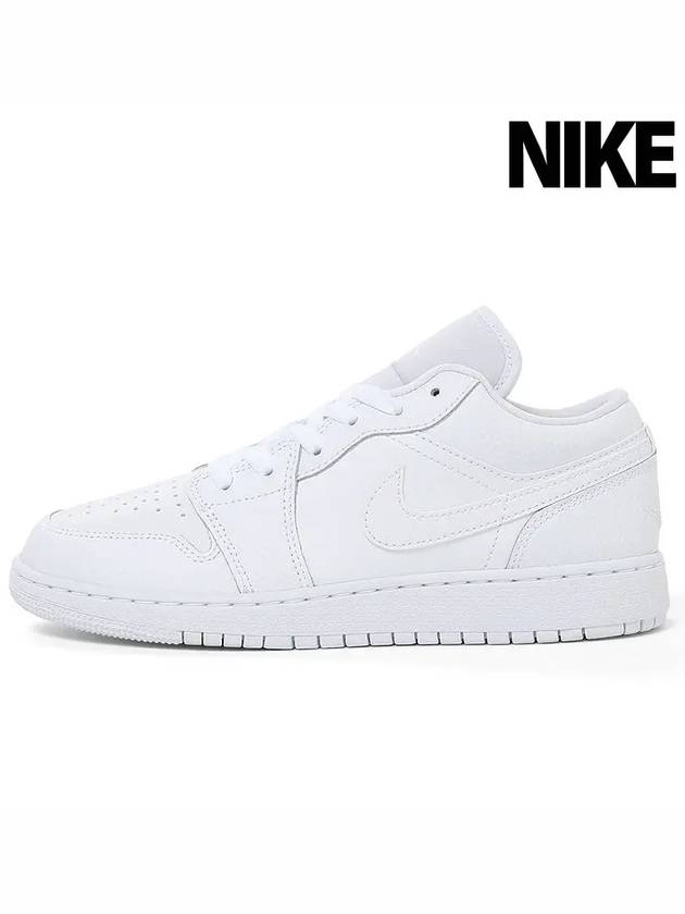 Air Jordan 1 Low Triple Low Top Sneakers White - NIKE - BALAAN 2