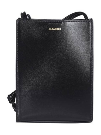 Tangle Smooth Leather Small Cross Bag Black - JIL SANDER - BALAAN 2