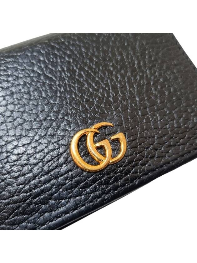 Women s 456126 GG Marmont Black Card Case Half Wallet - GUCCI - BALAAN 7