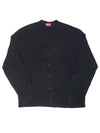 Wool Cashmere Cardigan Black - DIESEL - BALAAN 3