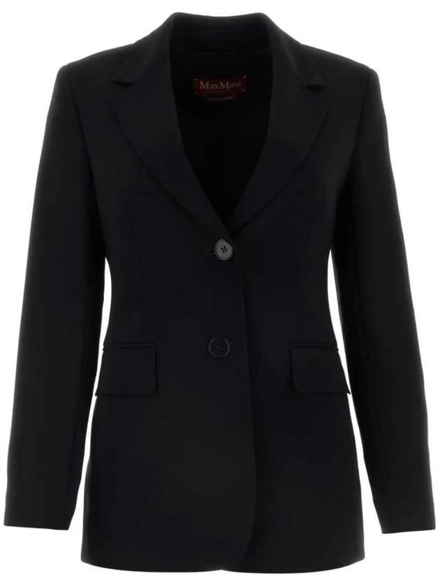 Linz Single-Breasted Jacket Black - MAX MARA - BALAAN 1