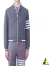 4 Bar Stripe Bomber Jacket Grey - THOM BROWNE - BALAAN 2