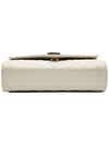 Saint Laurent 600195 White Leather Gold Chain Envelope Small Shoulder Bag - SAINT LAURENT - BALAAN 6