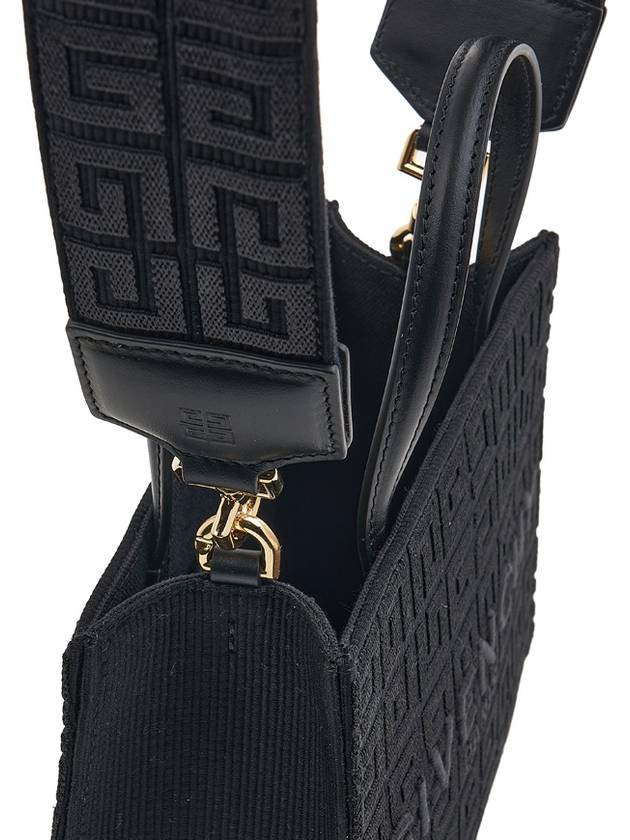 Mini G-Tote Shopping Bag In 4G Embroidery Black - GIVENCHY - BALAAN 9