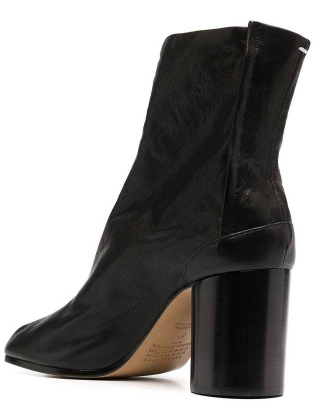 Tabi Ankle Leather Middle Boots Black - MAISON MARGIELA - BALAAN 4