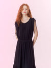 Summer pleated maxi dress_Black - OPENING SUNSHINE - BALAAN 3