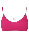 Le Bandeau Pralu Logo Knit Bra Pink - JACQUEMUS - BALAAN 2