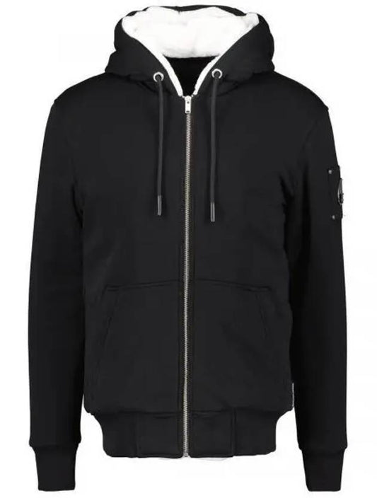 Classic Bunny Zip Up Hoodie White Lining Black - MOOSE KNUCKLES - BALAAN 2