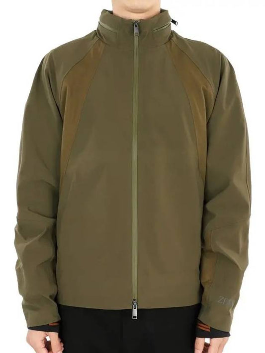 23 F W Ermegildo Zegna Tech Merino Wool Sweat Zipup Jacket Olive Green UB502A5 BCT827 810 - ERMENEGILDO ZEGNA - BALAAN 2