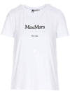 Lettering Graphic Short Sleeve T-Shirt White - S MAX MARA - BALAAN 1