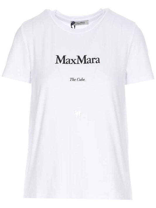 Gilbert Gilbert Logo Short Sleeve T-Shirt White - S MAX MARA - BALAAN.