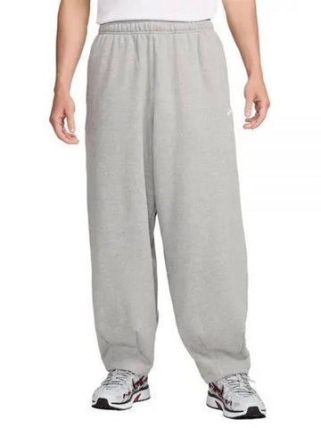 Club Fleece Oversized French Terry Track Pants Dark Grey Heather - NIKE - BALAAN 1