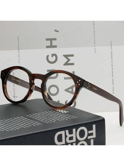 Glasses frame CL50091I 056 round leopard fur - CELINE - BALAAN 2