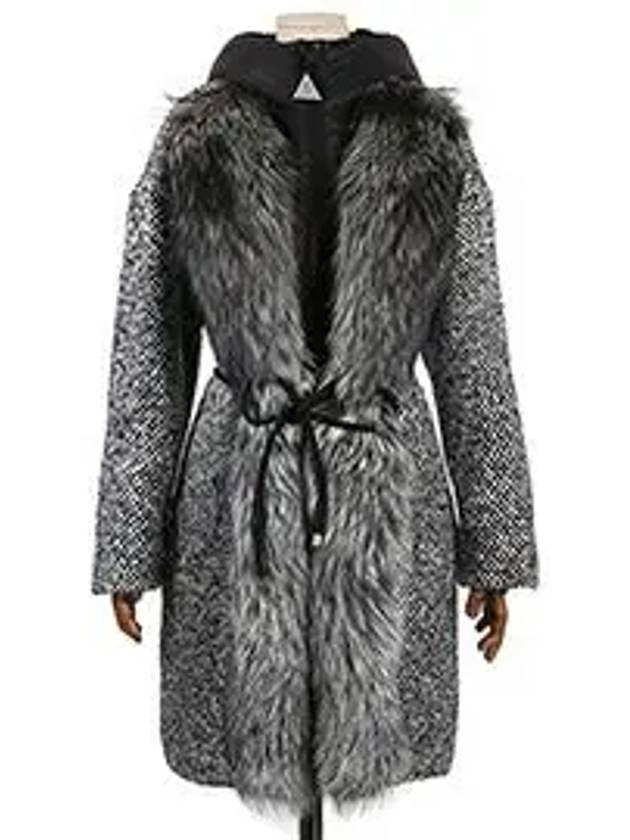 Jea Women's Fox Padded Coat Black GEA_4992410 57932 999 - MONCLER - BALAAN 7