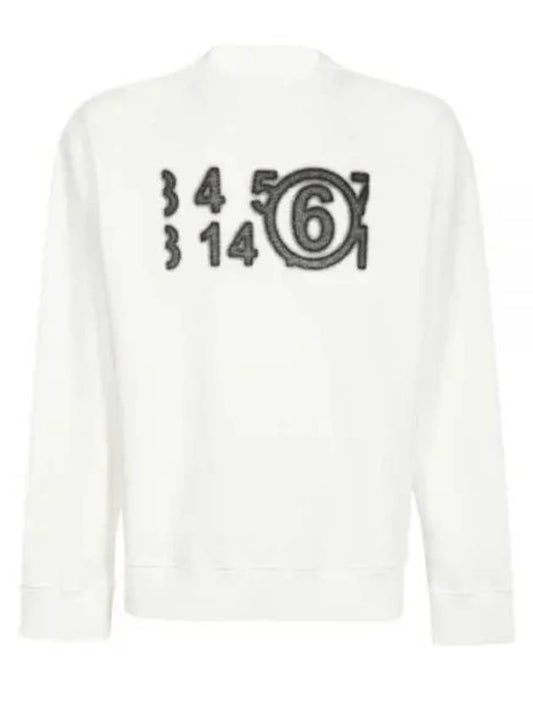 Number Logo Cotton Sweatshirt White - MAISON MARGIELA - BALAAN 2