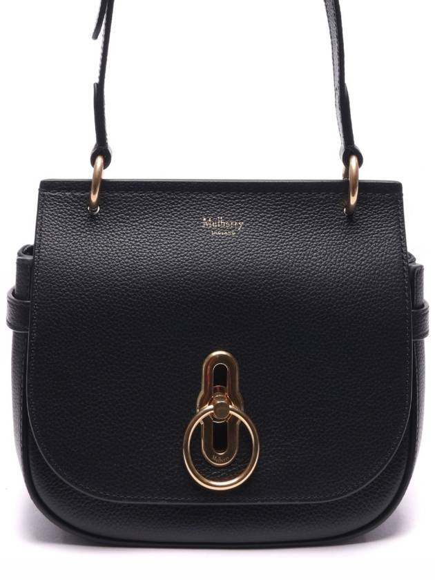 Amberley Classic Satchel Small Grain Shoulder Bag Black - MULBERRY - BALAAN 2