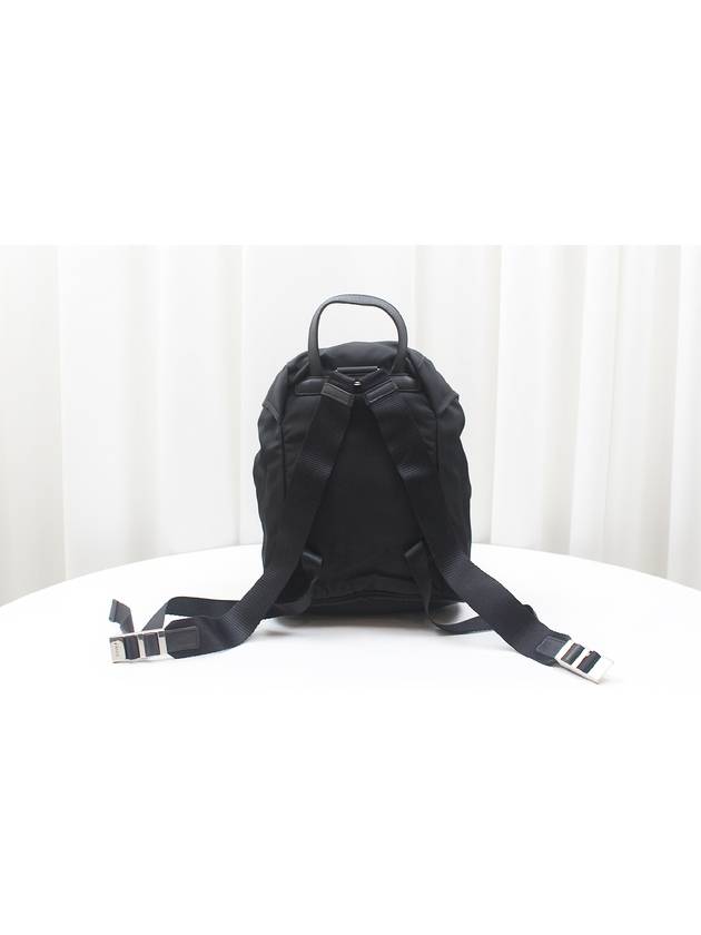 Re Nylon Tesuto Bella Small Backpack Black BZ0025 - PRADA - BALAAN 4