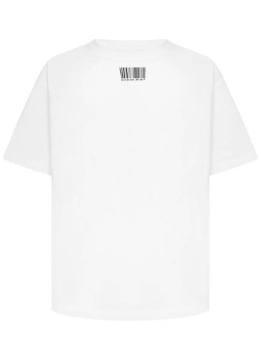 Barcode Printing Short Sleeve T Shirt White - VETEMENTS - BALAAN 1