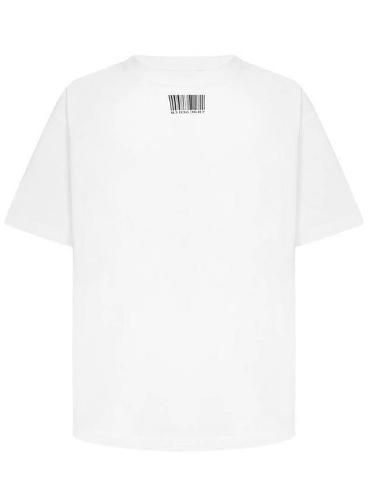 Barcode Printing Short Sleeve T Shirt White - VETEMENTS - BALAAN 1