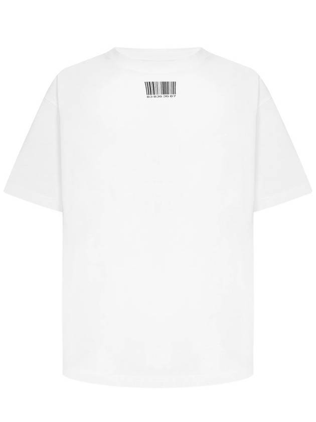 Barcode Printing Short Sleeve T Shirt White - VETEMENTS - BALAAN 1