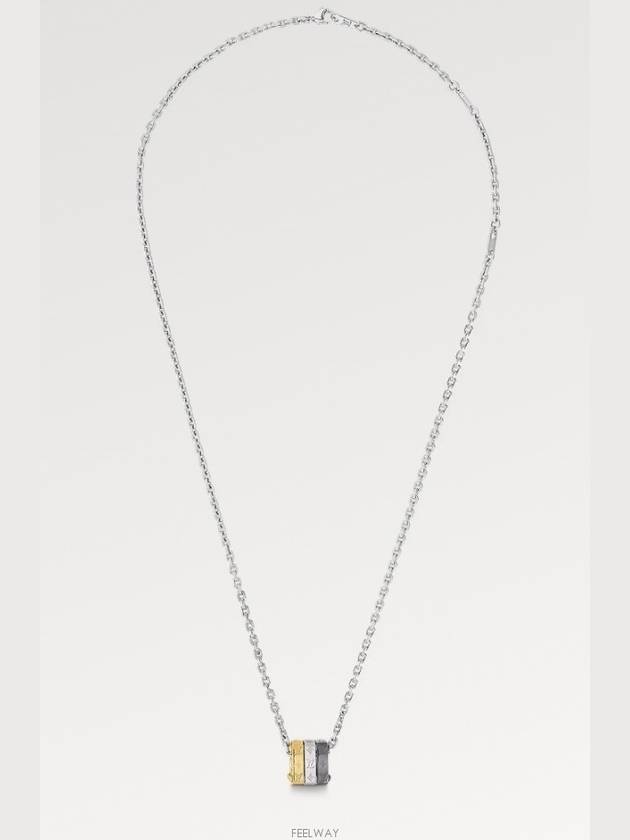 Monogram Bold Necklace Gold Silver - LOUIS VUITTON - BALAAN 5