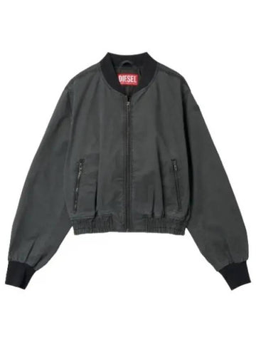 Rail Jacket Black Blouson Aviation Jumper - DIESEL - BALAAN 1