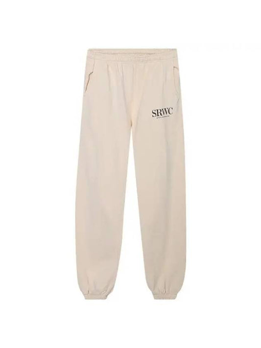 Sporty & Lee Upper East Side Sweat Pants Cream SW622 Upper East Side Sweat Pants - SPORTY & RICH - BALAAN 1