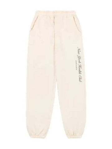 new york health club sweatpants cream - SPORTY & RICH - BALAAN 1