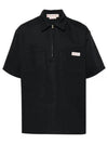 Workwear Gabardine Polo Shirt Granite - MARNI - BALAAN 2