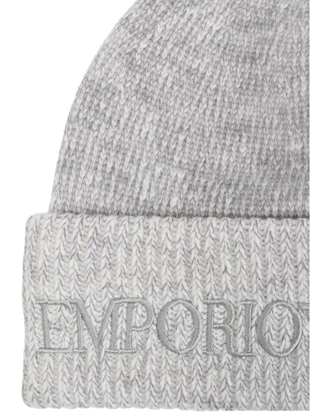 Emporio Armani Hat With Embroidered Logo, Men's, Grey - EMPORIO ARMANI - BALAAN 4