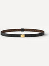 Serrures 20MM Leather Belt Black Brown - LOUIS VUITTON - BALAAN 2