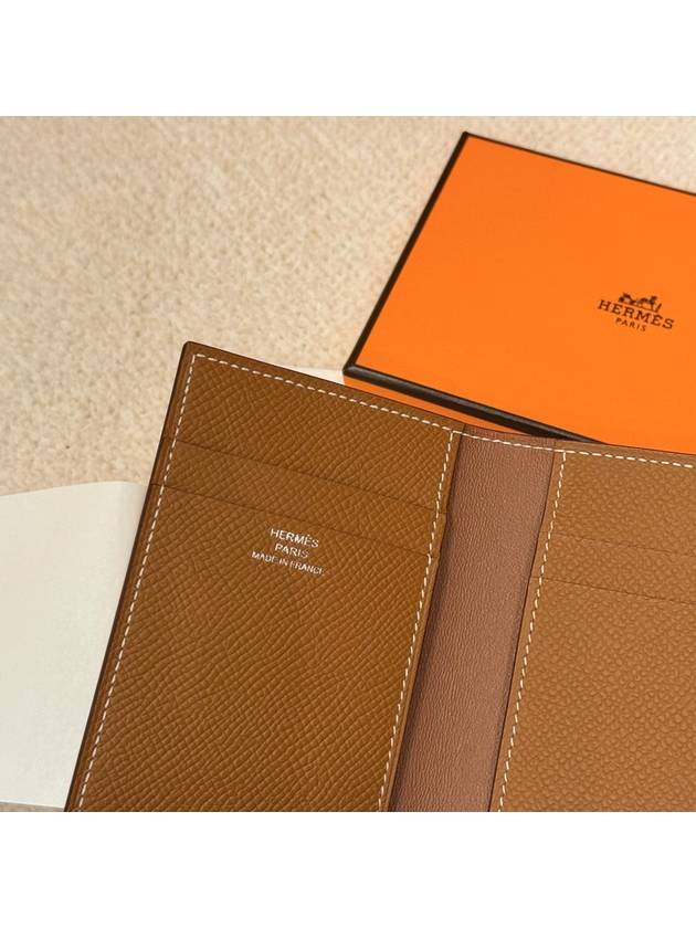 Wallet MC2 Card Holder Appsong Gold Brown - HERMES - BALAAN 2