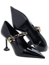 Women's Patent Leather Pumps Heel Black - MIU MIU - BALAAN.