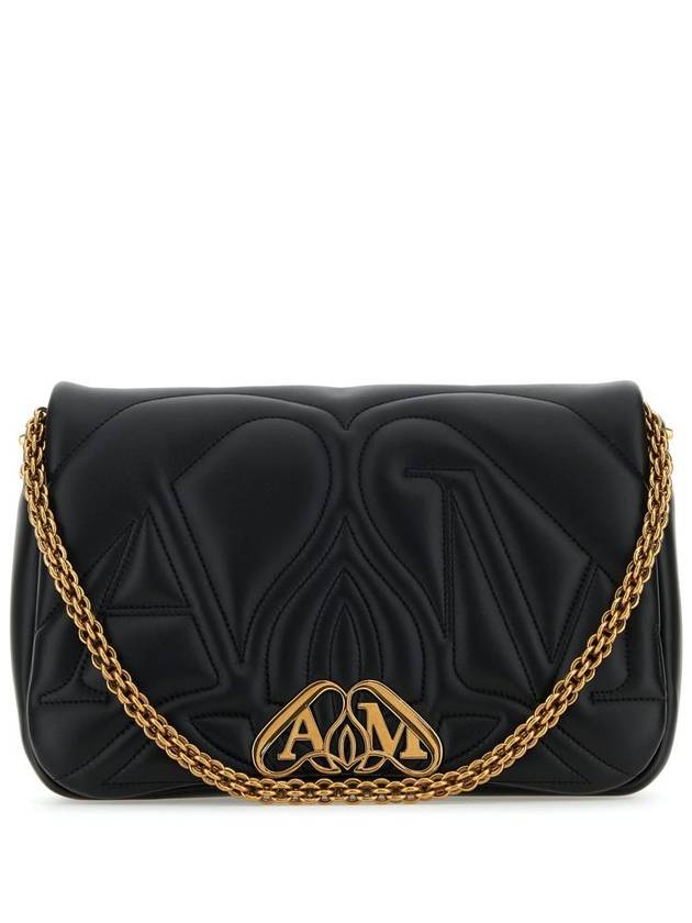 Seal Leather Shoulder Bag Black - ALEXANDER MCQUEEN - BALAAN 2