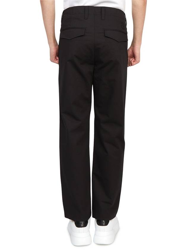 Gabardine Straight Pants Black - MONCLER - BALAAN 5