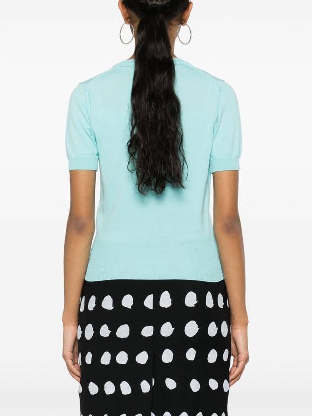 Bea Embroidery Logo Knit Top Aqua - VIVIENNE WESTWOOD - BALAAN 6