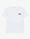 Men's Logo Embroidery Short Sleeve T-Shirt White - ALEXANDER MCQUEEN - BALAAN 2