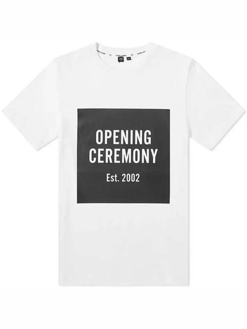 12th Anniversary Women's Box Logo Short Sleeve TShirt White PE000231000 100 - OPENING CEREMONY - BALAAN 1