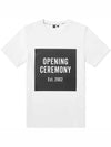 12th Anniversary Women's Box Logo Short Sleeve TShirt White PE000231000 100 - OPENING CEREMONY - BALAAN 1