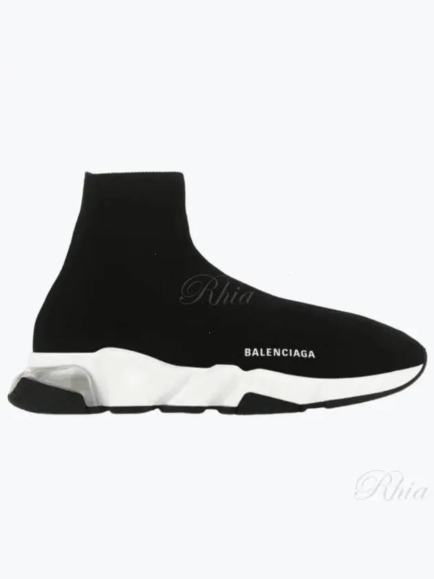 Speed Trainer Clear Sole High Top Sneakers Black - BALENCIAGA - BALAAN 2