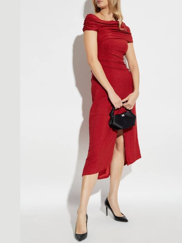 Diane Von Furstenberg Dress Agustin Midi, Women's, Red - DIANE VON FURSTENBERG - BALAAN 2