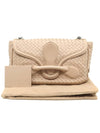 Women s Bottega Veneta 363799 Beige Color Intrecciato Nappa Weaving Rialto Shoulder Bag gt Gangbuk used luxury goods - BOTTEGA VENETA - BALAAN 3