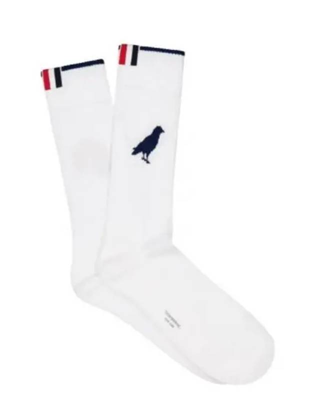 Rose Raven Socks White - THOM BROWNE - BALAAN 2