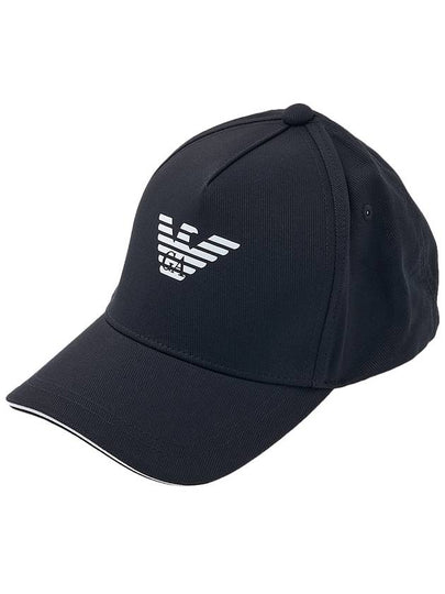 Eagle Logo Ball Cap Black - EMPORIO ARMANI - BALAAN 2