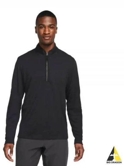 Men's Dry Fit Victory Half Zip Long Sleeve T-Shirt Black - NIKE - BALAAN 2