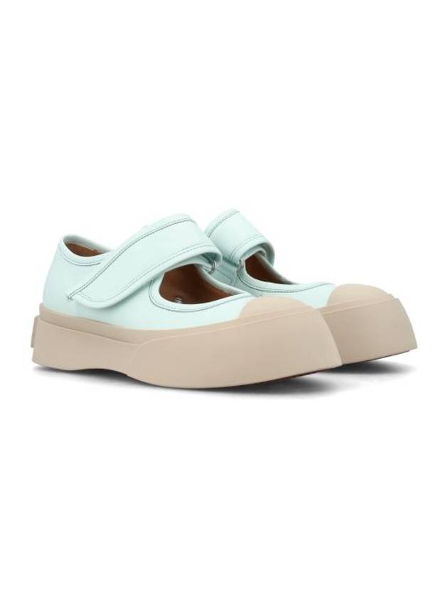 Nappa Leather Mary Jane Low Top Sneakers Mint - MARNI - BALAAN 3