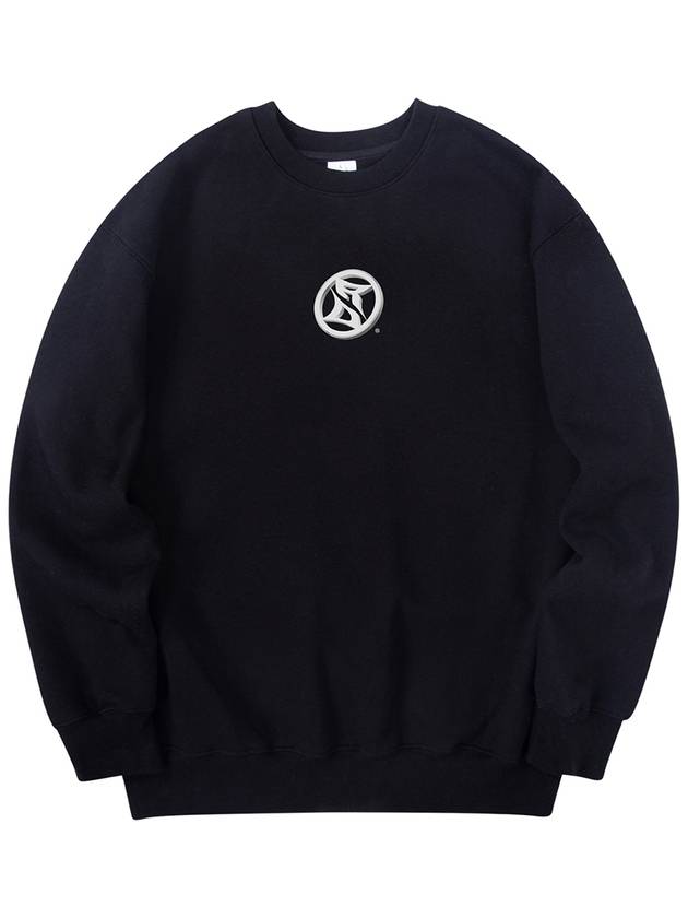 Round Logo Sweatshirt Black - RADINEO - BALAAN 2