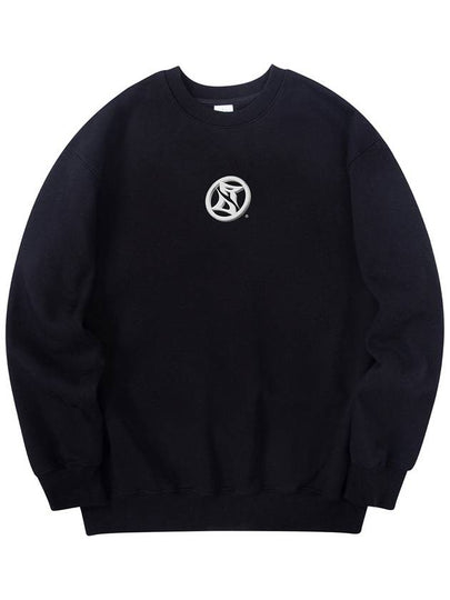 Round Logo Sweatshirt Black - RADINEO - BALAAN 2