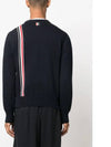 RWB Striped Intarsia Cotton Knit Top Navy - THOM BROWNE - BALAAN 6